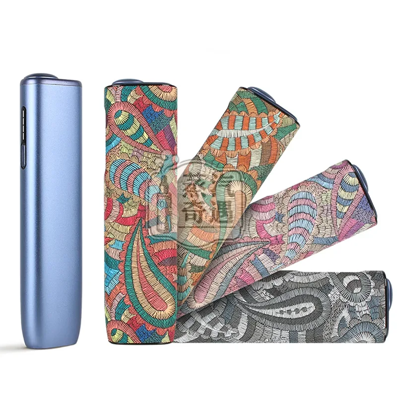 IQOS ILUMA i ONE腰果花紋保護套 四款配色特寫加主機展示