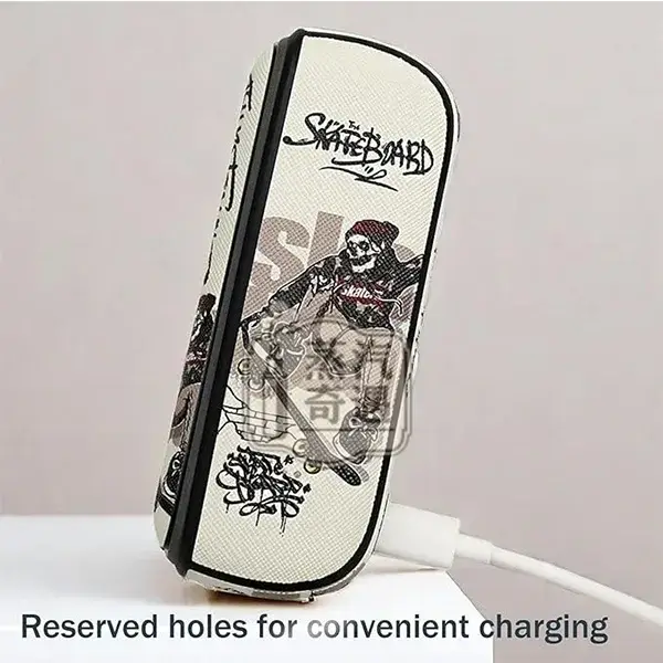 【骷髏頭滑板系列4色可選】IQOS ILUMA / ILUMA i 防摔保護殼+磁吸門罩|TPU+PU皮革|IQOS皮套現貨