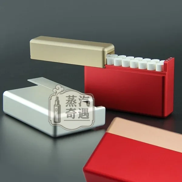 【5色現貨】TEREA 鋁合金收納盒 18 支裝|IQOS 加熱菸防摔防壓防水防潮金屬菸盒|磁吸滑蓋款