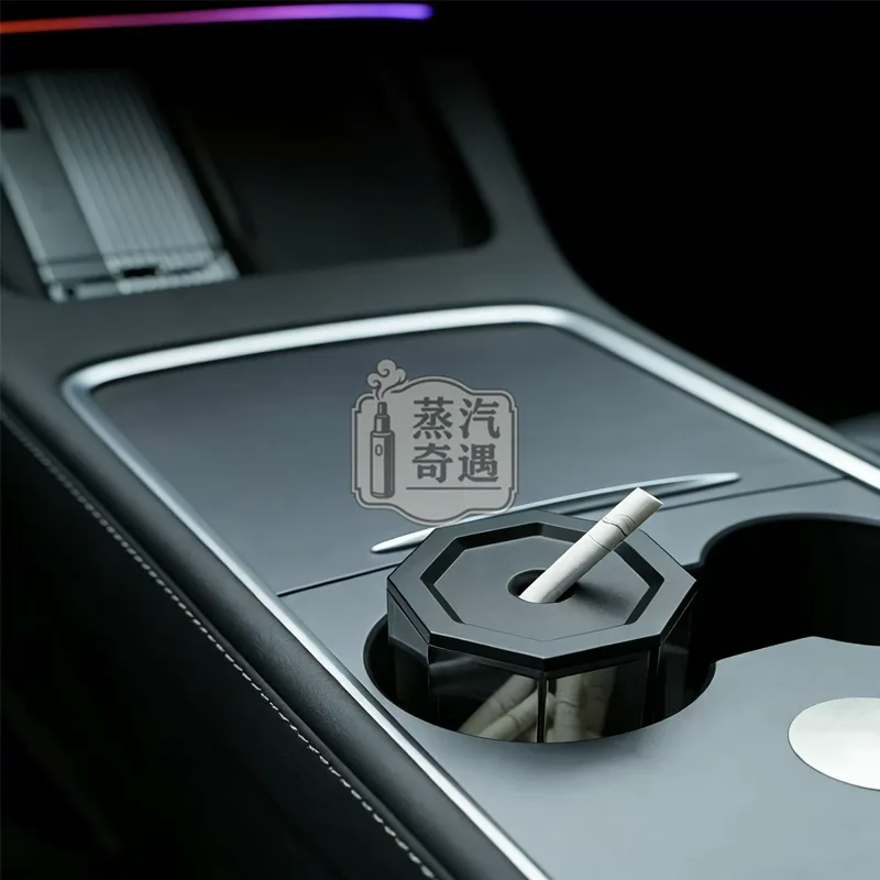 透明款IQOS煙灰缸 車載黑色款式特寫圖